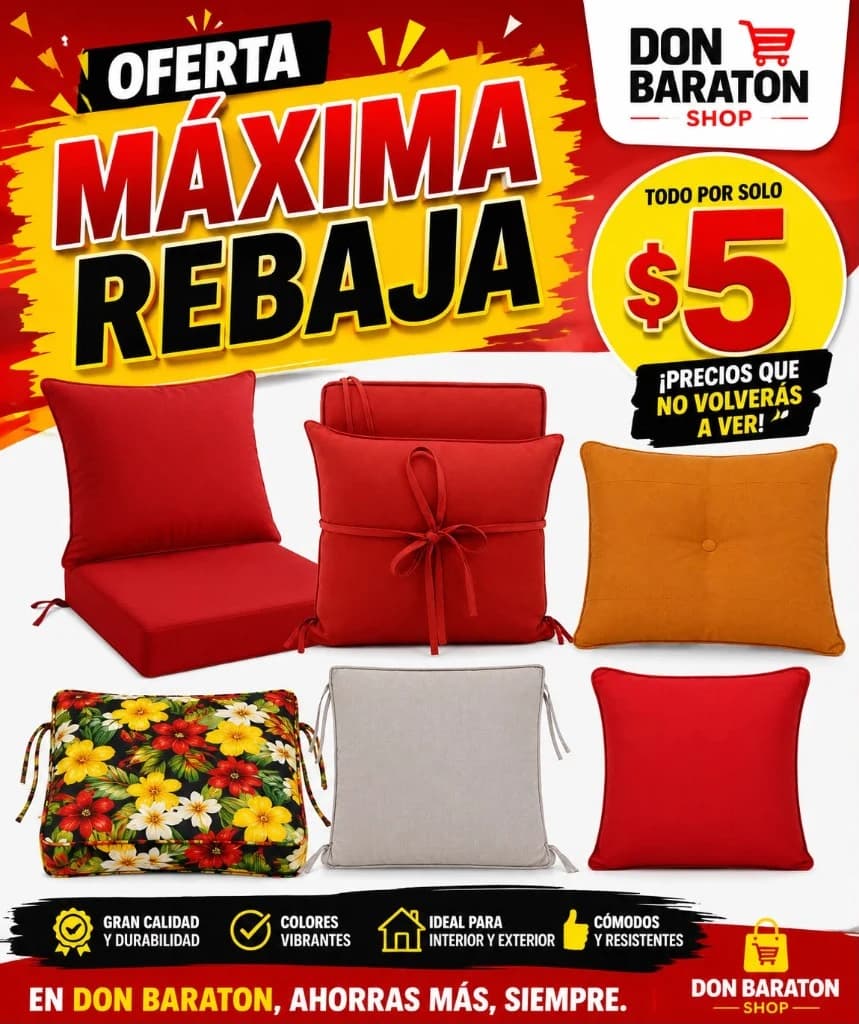 Oferta máxima rebaja — todo por solo $5 en Don Baratón Shop